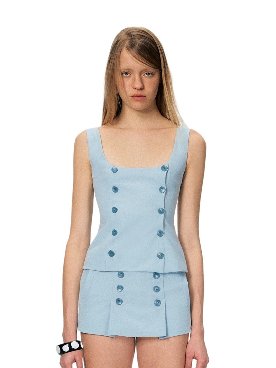 Retro Tailored Skirt Set