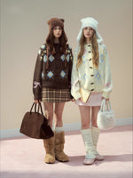 "My Little Bear" Rabbit Hair Hat