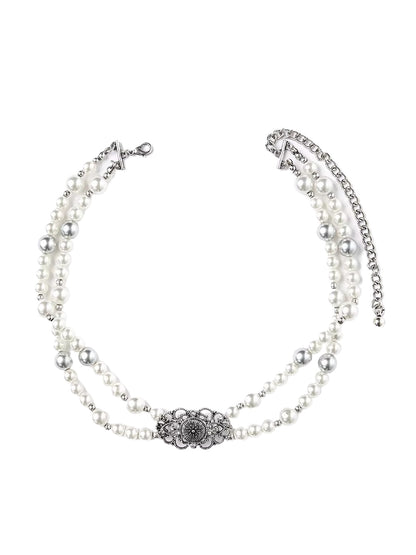 Vintage Pearl Layered Necklace