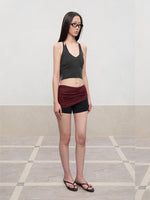 V-Neck Halter Layering Knit Vest