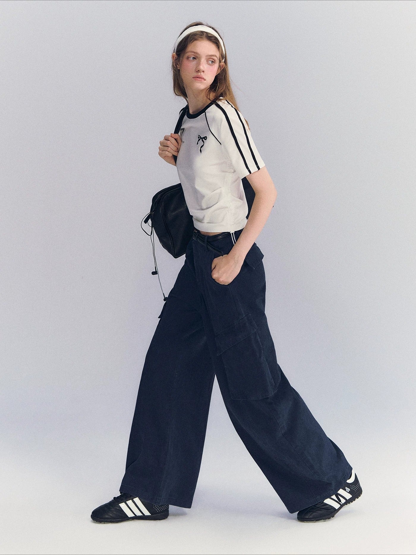 Contrast Drawstring Tee