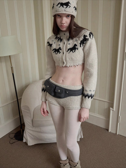 Suede Utility Waist Belt Bag