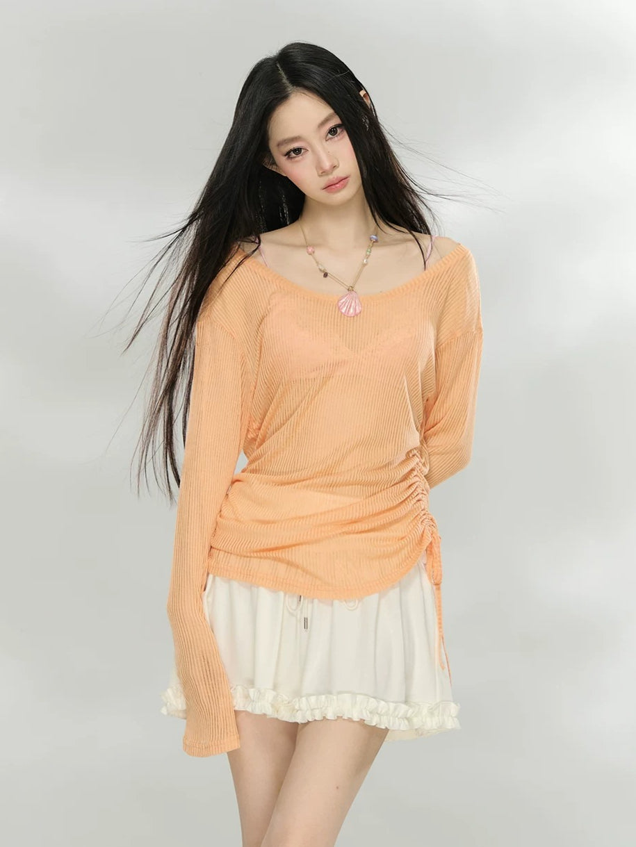 Sheer Knit Cover Top
