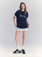Embroidered Letter Tee