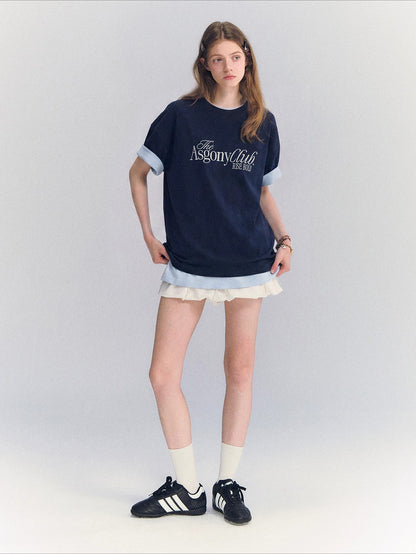 Embroidered Letter Tee