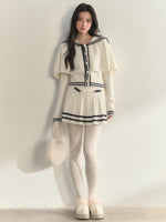 Cable Sailor Cape & Skirt Set