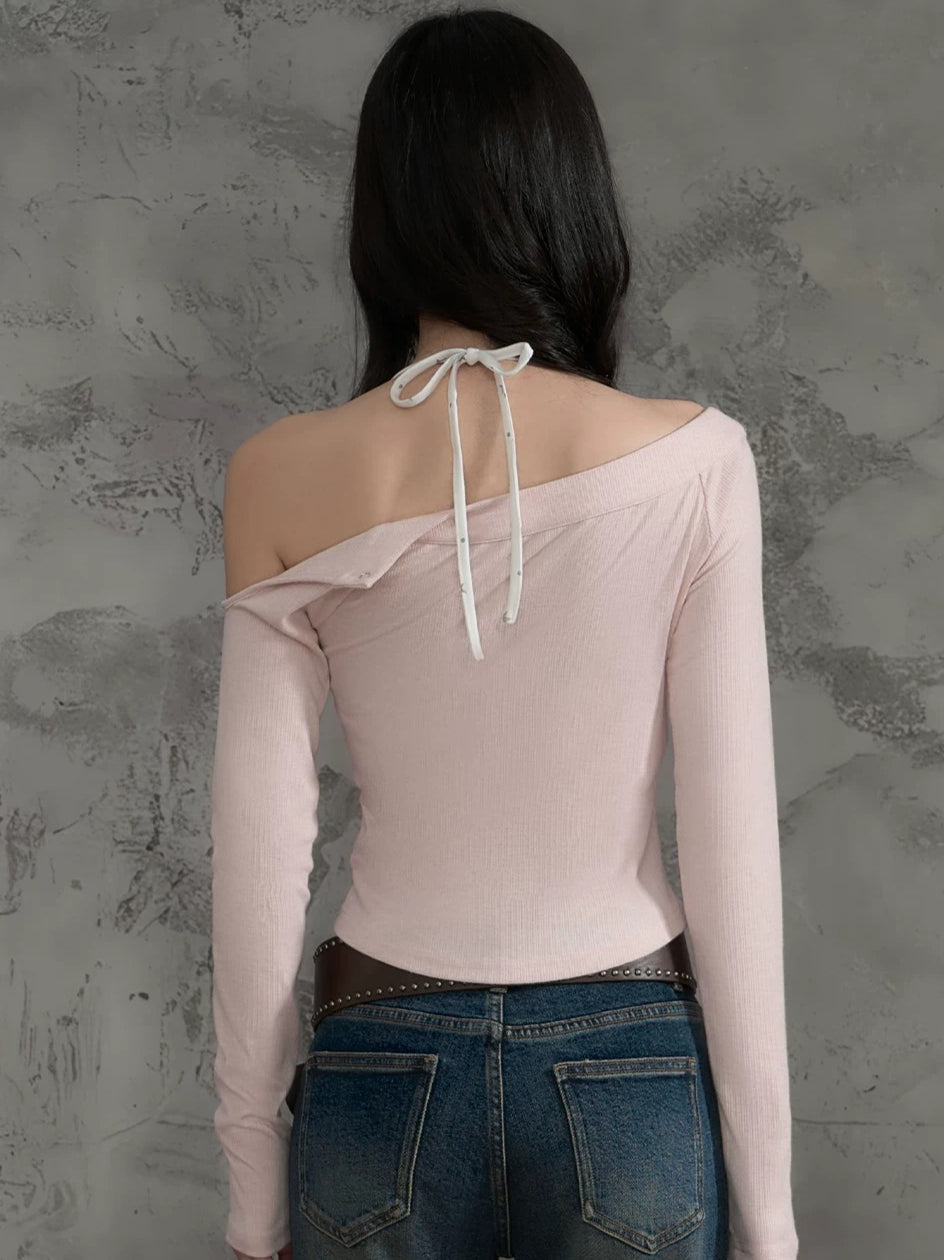 Off Shoulder Long Sleeve Top