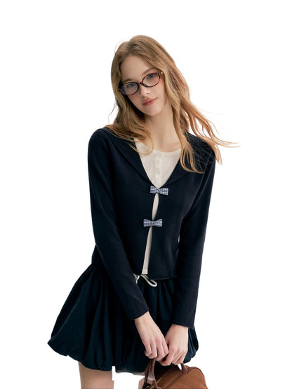 Bow Sailor Knit Top