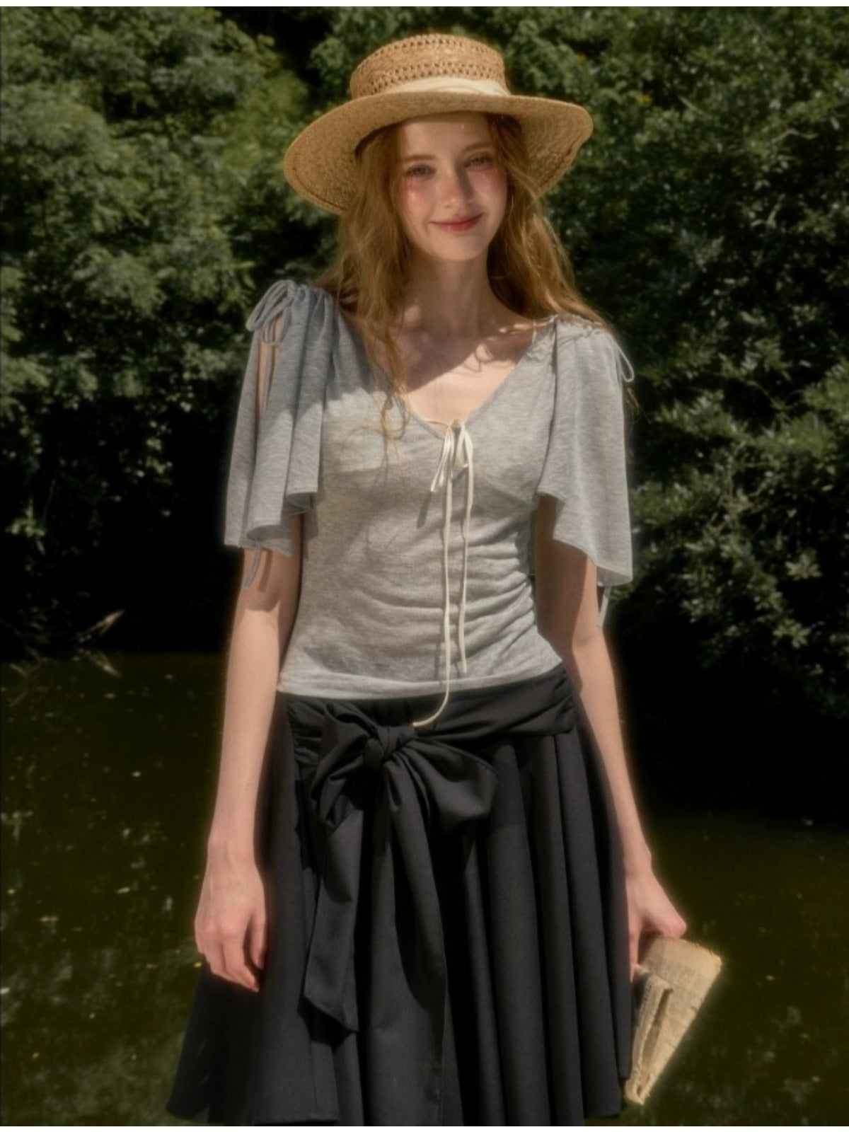 Feather Cape Sleeve T-Shirt