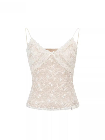 Lace Bow Cami Top