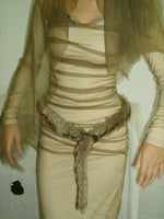 Gradient Faux Fur Belt