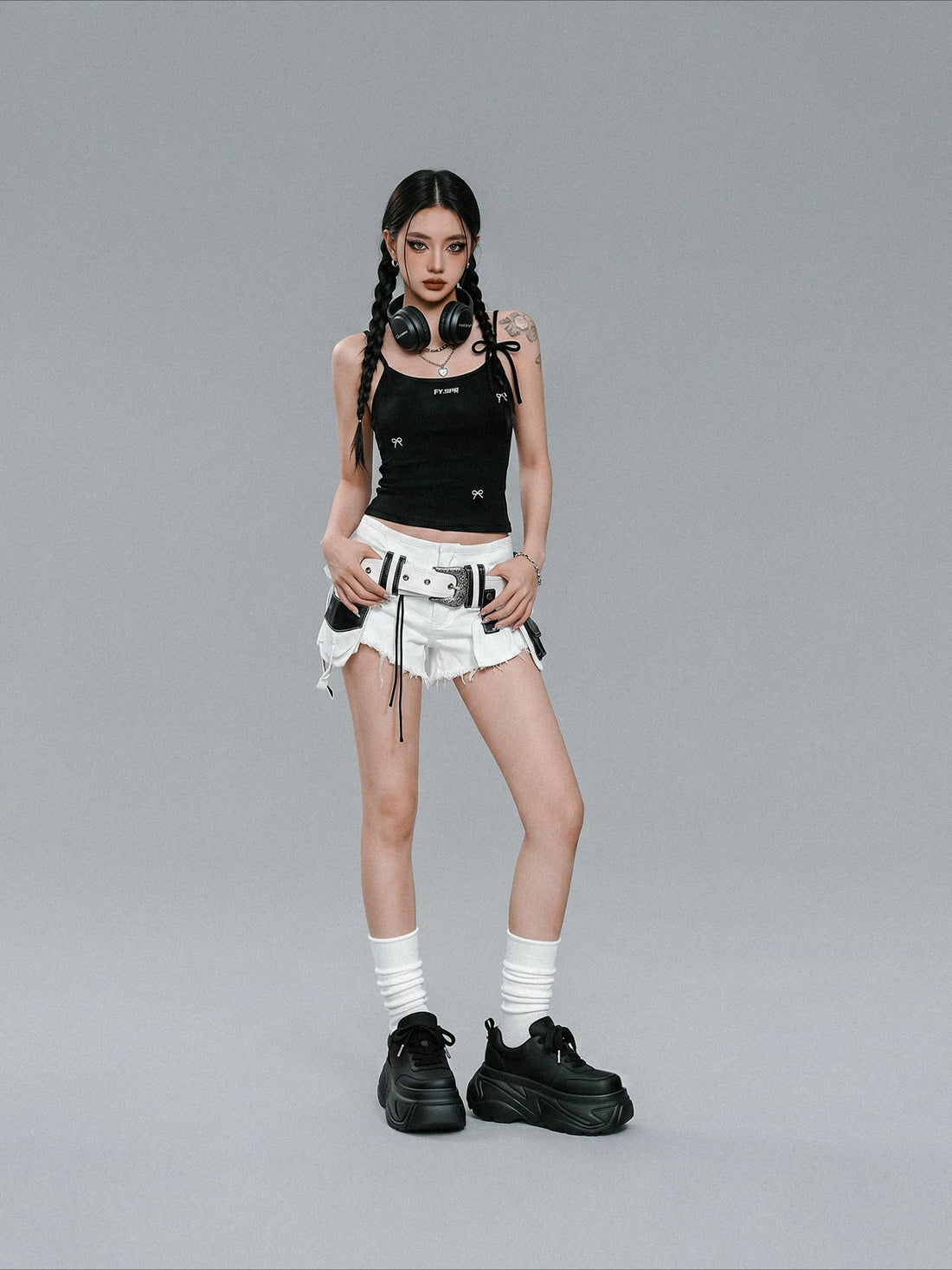 Platform Leather Sneakers
