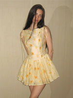 Daisy Embroidered Mini Dress