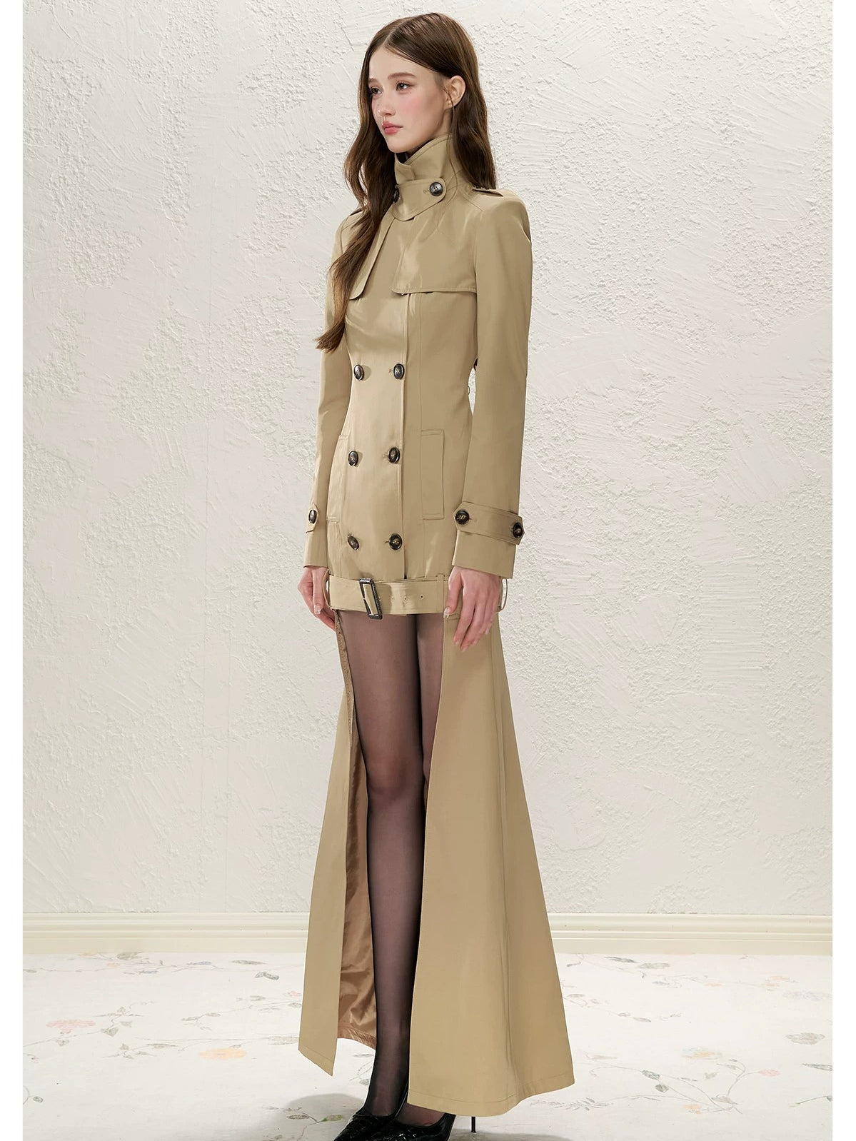 Detachable Tail Trench Coat