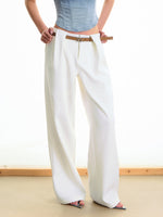 3D Pleated Suit Pants