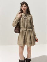 Sailor Collar Shirt Dress