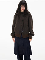 Hooded Button Jacket