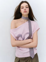 Asymmetric Heart Logo T-Shirt