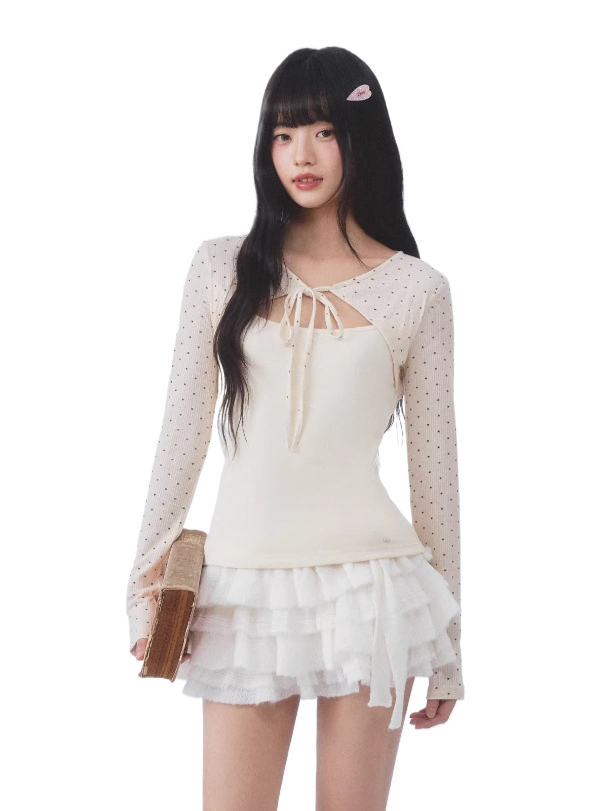 Polka Dot Layered Top