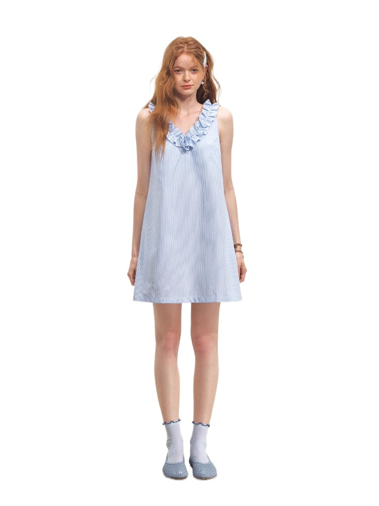 Twisted Flower V-neck Dress