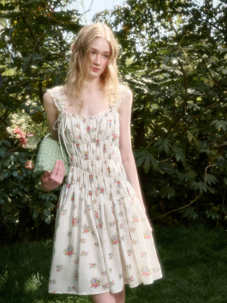 French Relaxed Old Money Floral Dress