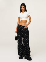All-Over Print Tie-Dye Sports Paratrooper Pants