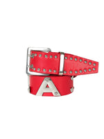 Studded Engraved PU Belt
