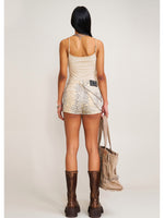 Compass Dancer Denim Flat Shorts Desert Camouflage