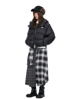Maillard Cropped Down Puffer Jacket