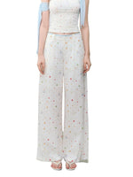 Printed Wide-Leg Pants