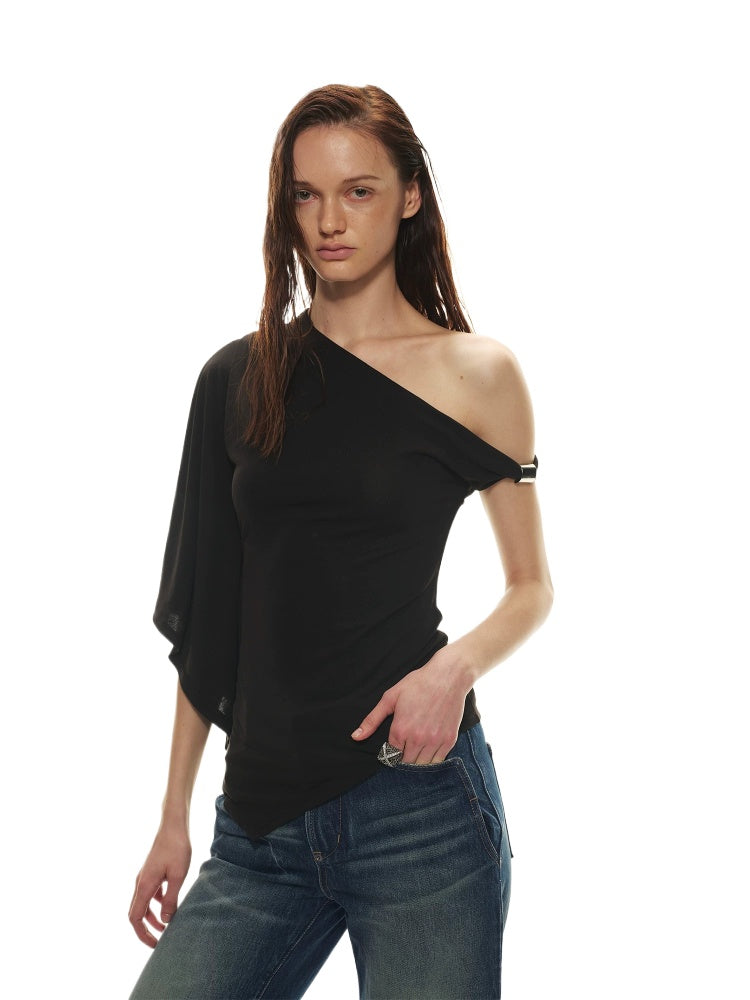 Asymmetric Batwing Top