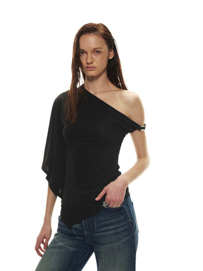 Asymmetric Batwing Top