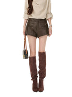 PU Leather Shorts