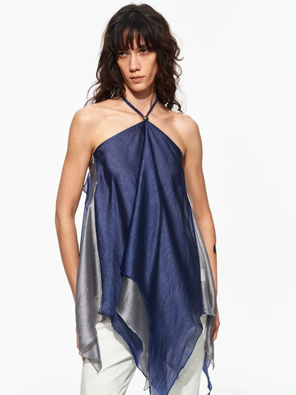 Braided Halter Layer Top