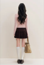 Floral Button Knit Top