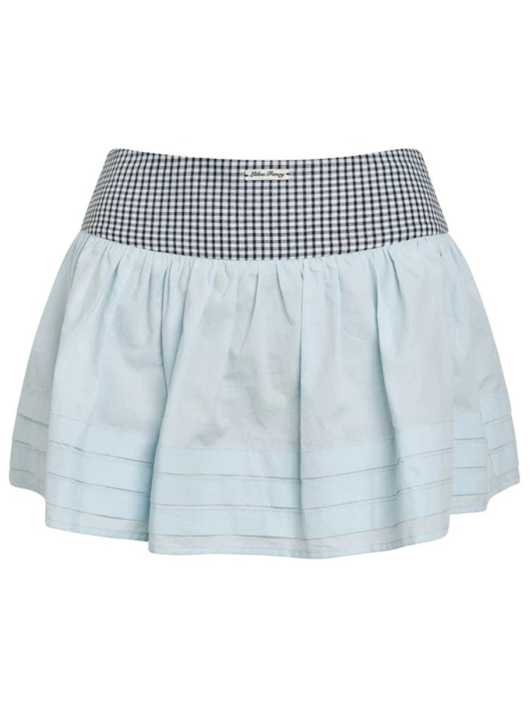Plaid Bubble Skirt