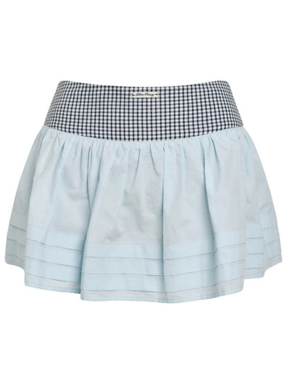 Plaid Bubble Skirt
