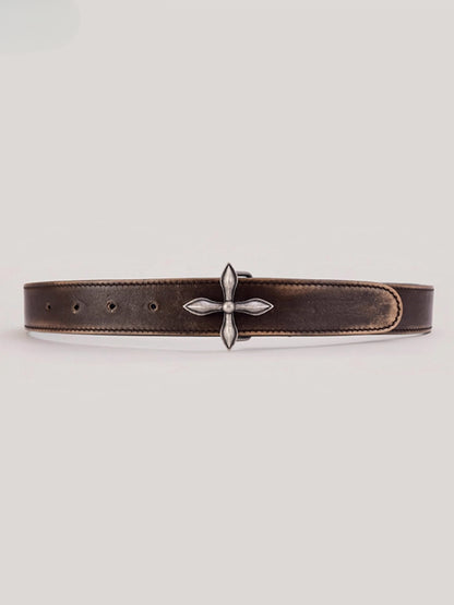 Compass Handcraft Leather Belt