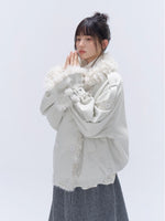 Eco Fur Leopard PU Padded Parka