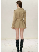 Convertible Off-Shoulder Trench