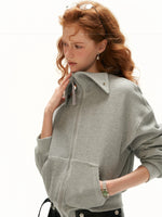 Structured Zip Knit Cropped Jacket