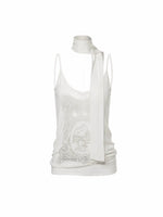 Burnout Lace V-neck Cami Top