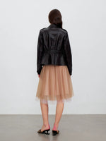 Lace Trim Tulle Skirt