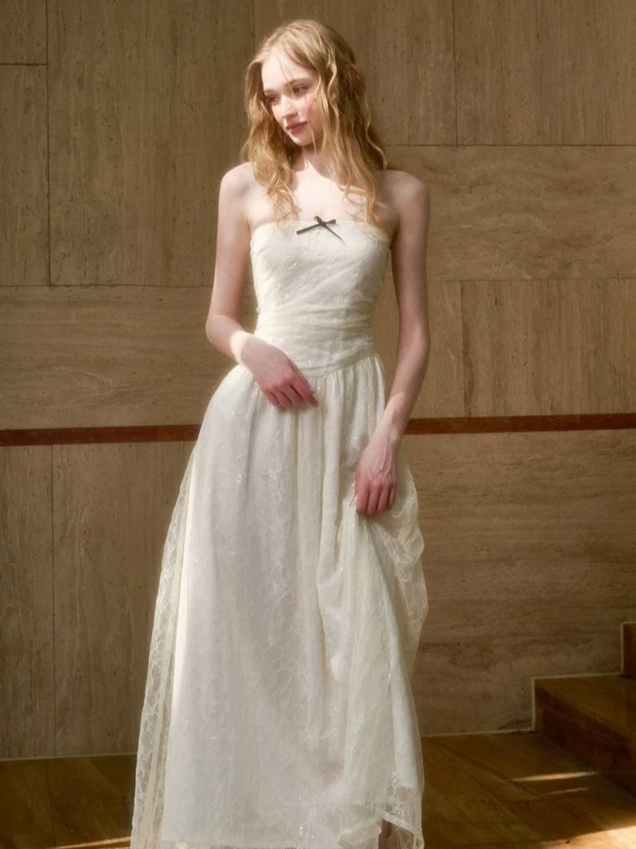 Sequin Lace Slip Dress