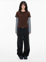Faux Layered Stripe Tee
