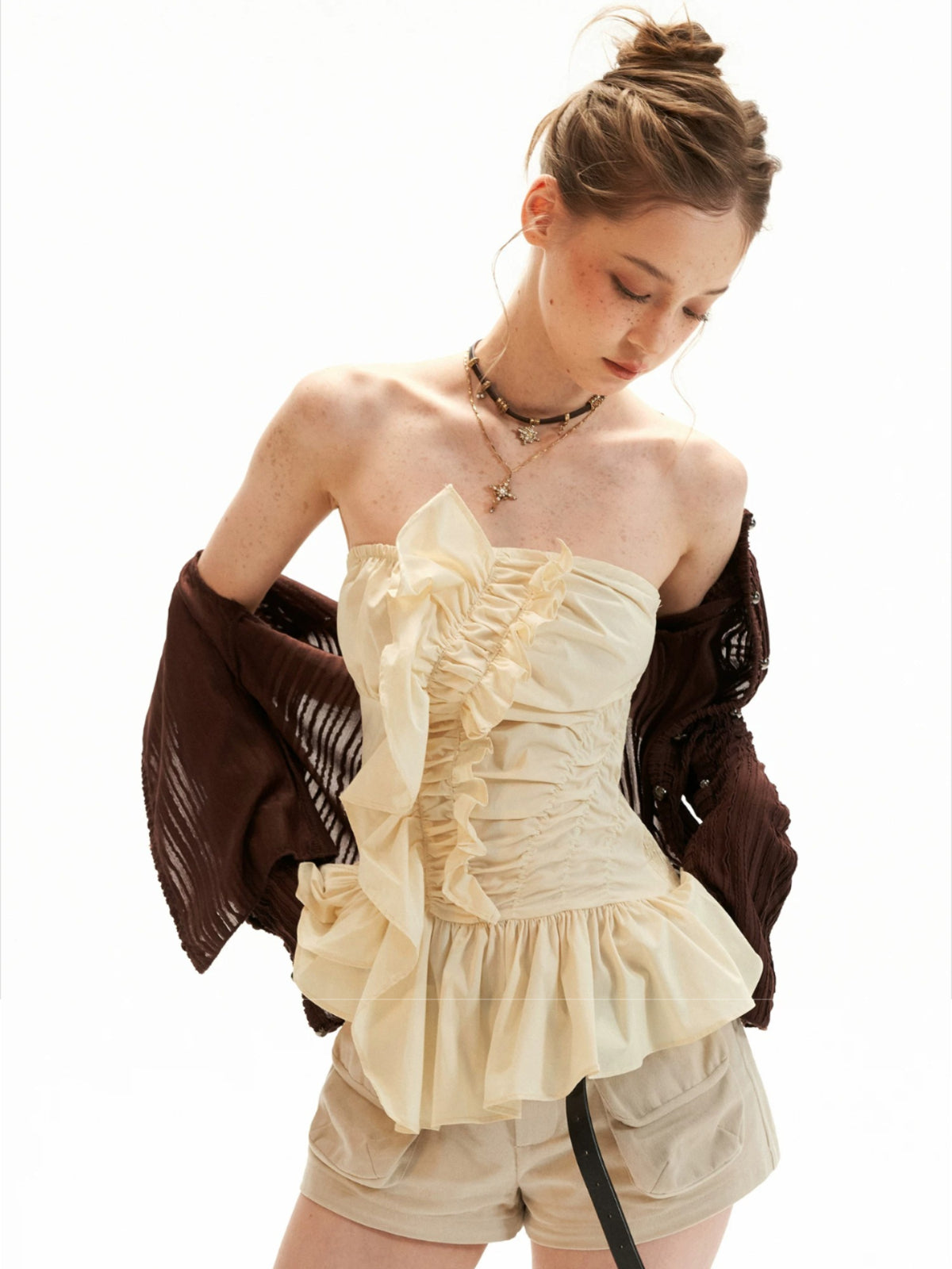 Bustier Cami Flared Top