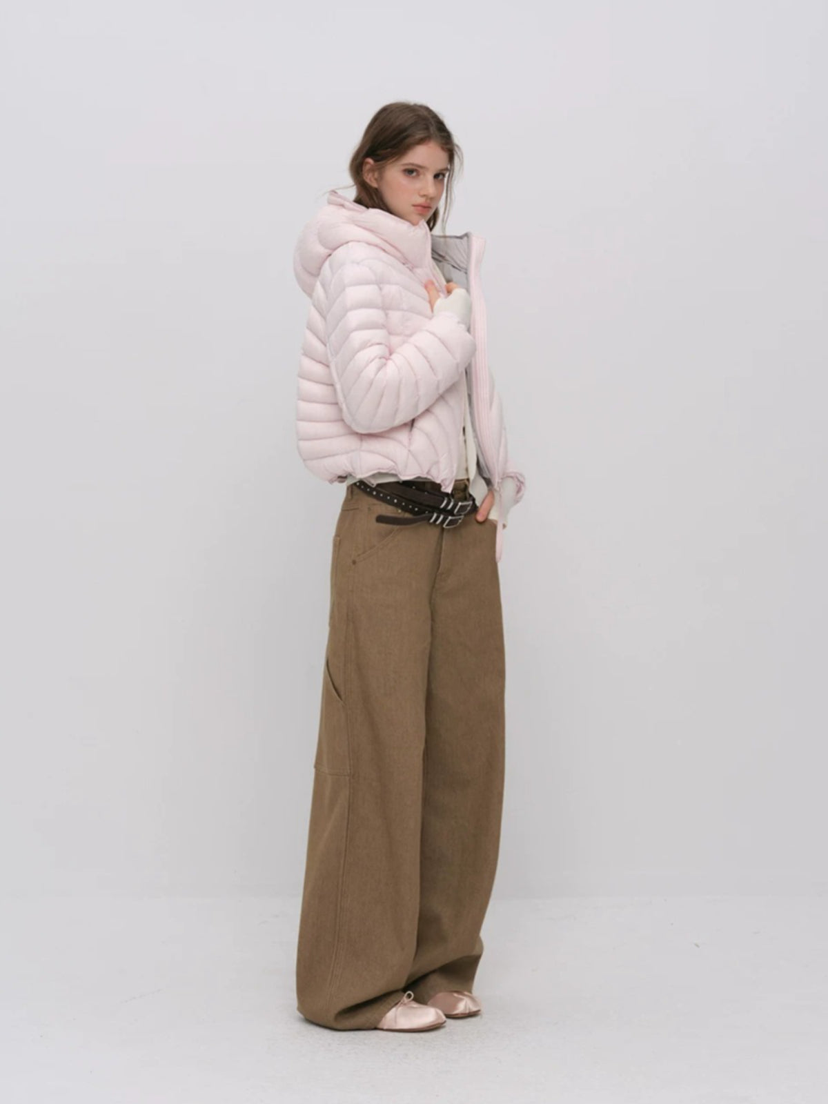 Quilted Hooded Light Down