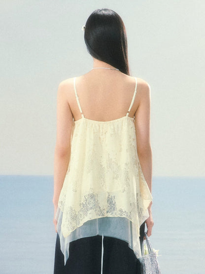 Double-Layer Lace Camisole Top