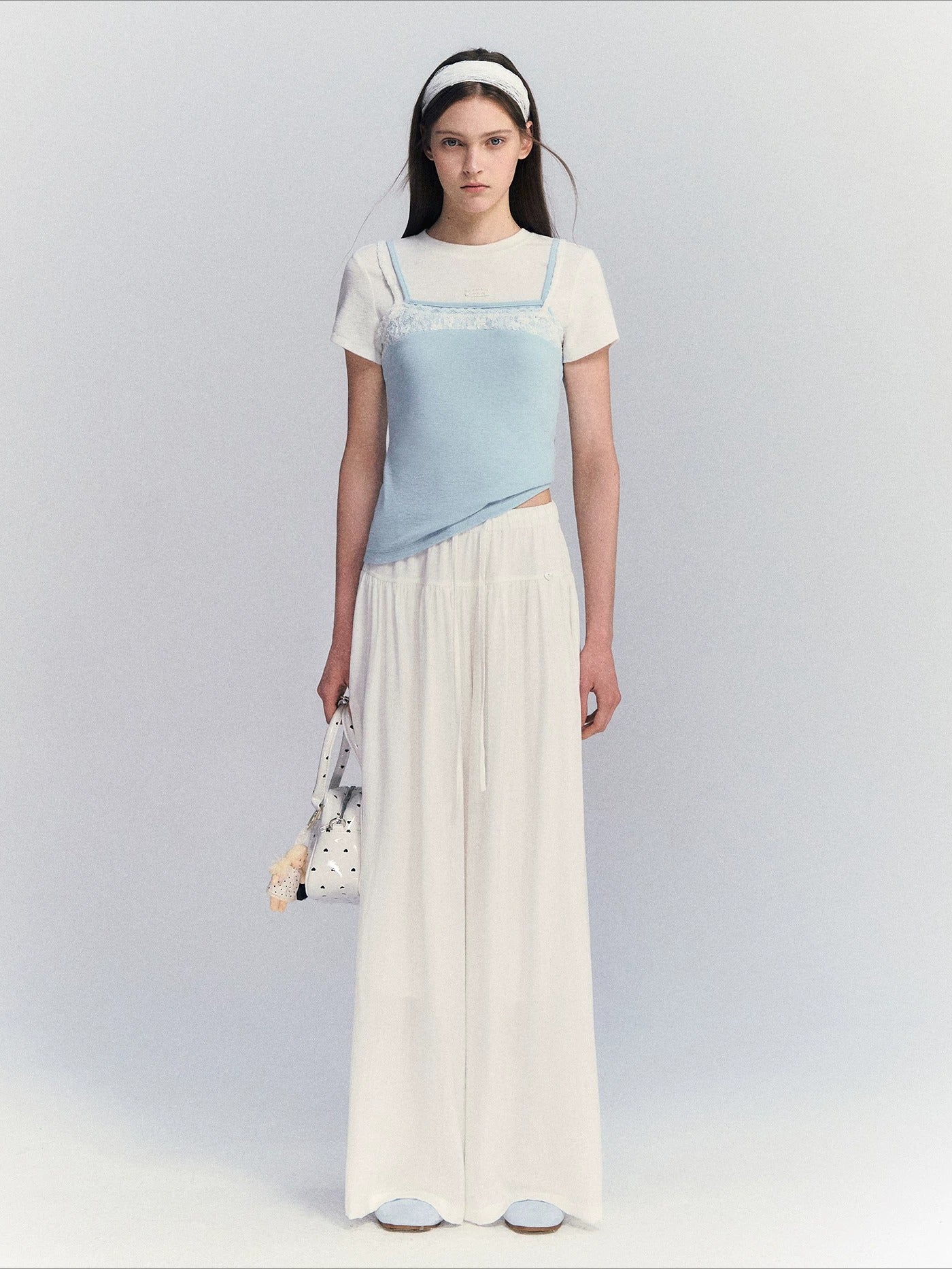 Lace Contrast Tee