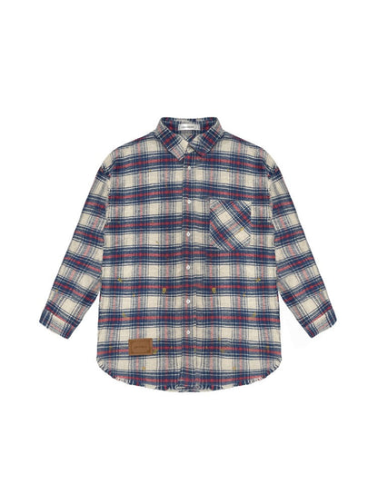Black &amp; Blue Vintage Plaid Shirt